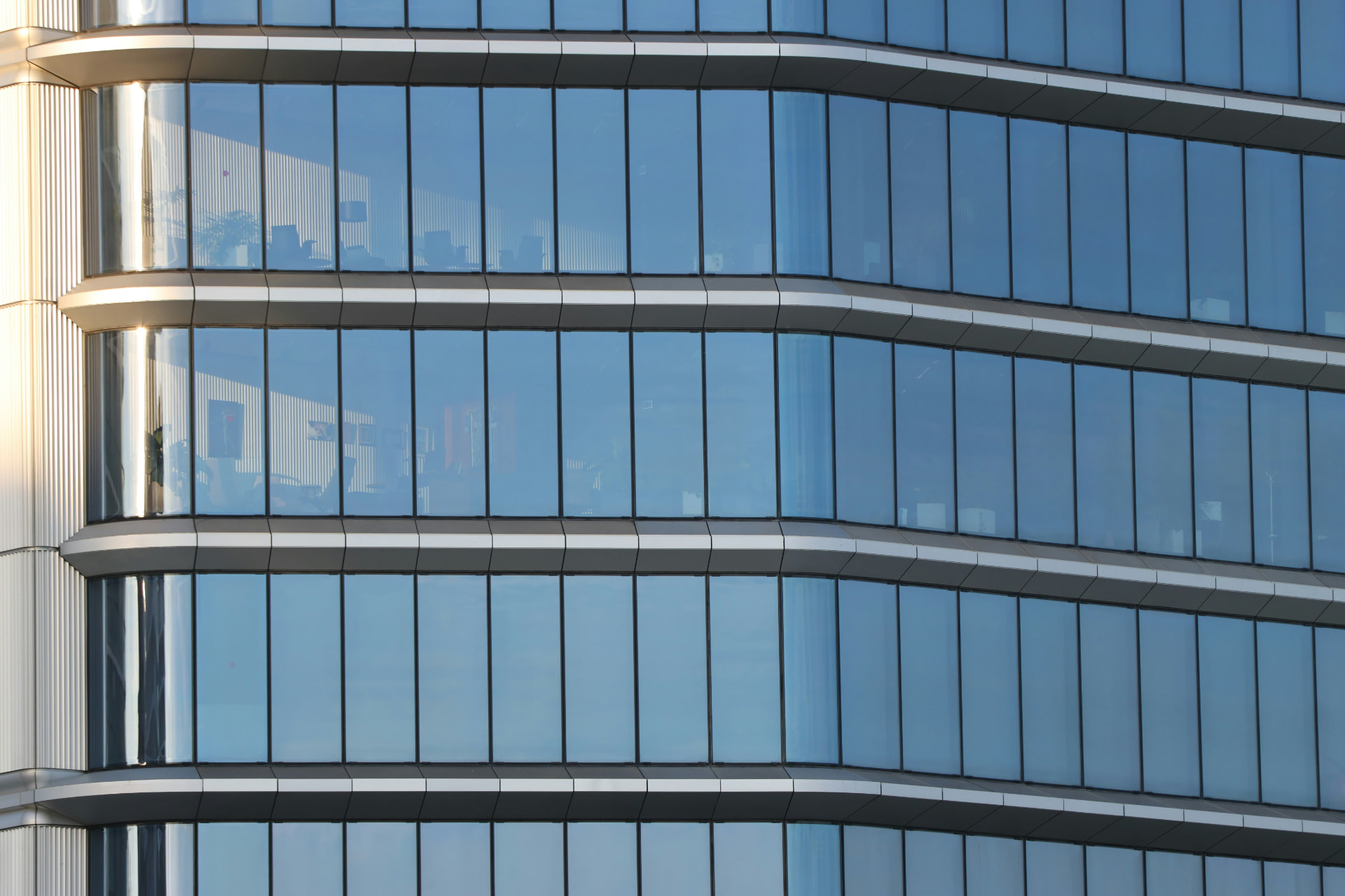Glass tower facade