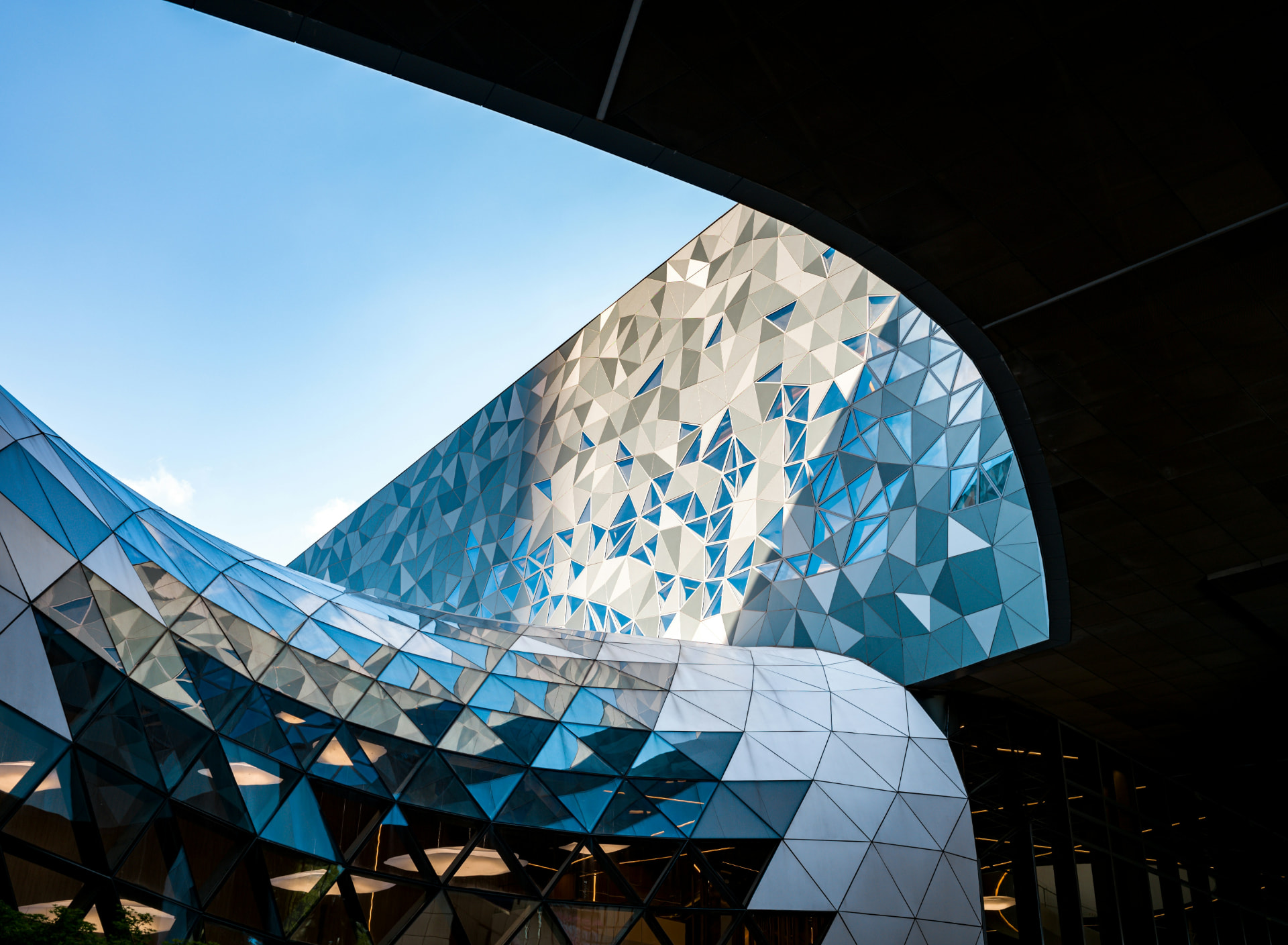 Contemporary architectural facade